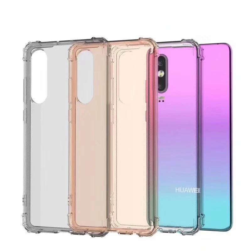 Защитный противоударный бампер силиконовый чехол из ТПУ для Huawei P20 Pro P30 P10 мягкий