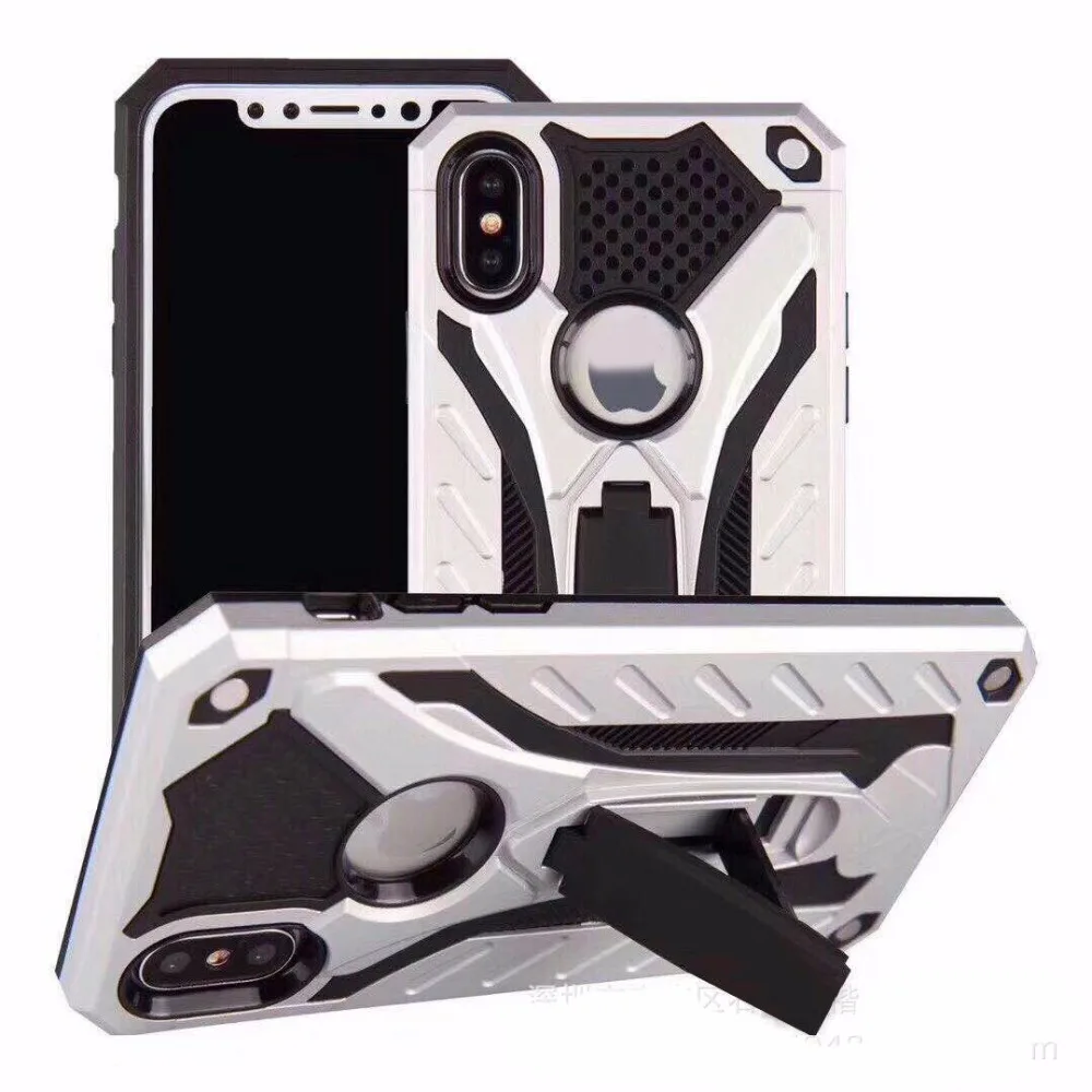 Jlcd призрак рыцаря Панцири Телефон чехол для iPhone 6 Heavy Duty 7 8 X с подставкой держатель