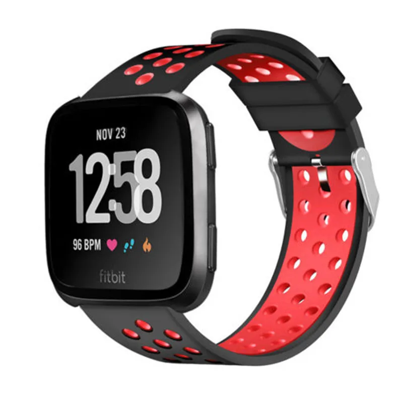Сменный мягкий силиконовый браслет для спортивных часов ремешок умных Fitbit Versa -