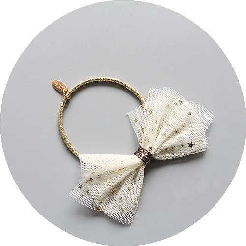 New Cute Kids Hair Clips Beautiful Flashing Stars Girls Accessories RopeTies Bow hairpin | Детская одежда и обувь