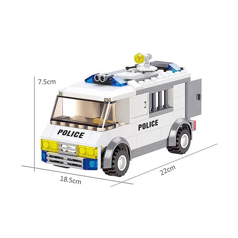 KAZI 6730 Police Series Blocks Custody Van 135pcs Enlighten Building Playmobil Model Bricks Educational Toys | Игрушки и хобби