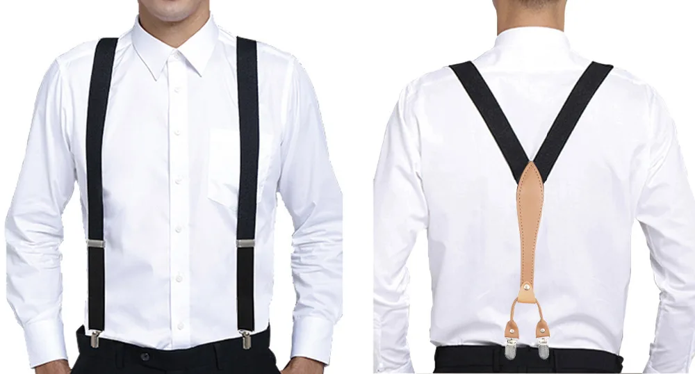 Подтяжки унисекс набор для женщин Y Back Brace Blet эластичные зажимы на подтяжках с галстуком-бабочкой