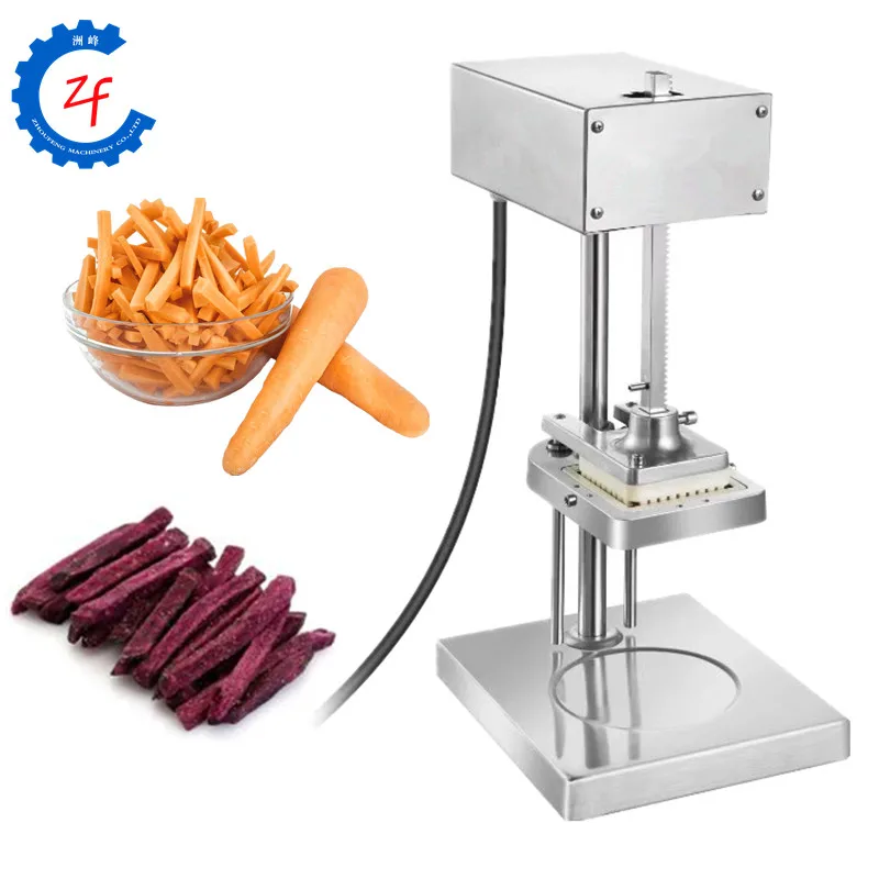 

Vertical electric french fries potato strip cutting machine potato cucumber taro cutter vegetable slicer with 3 blades