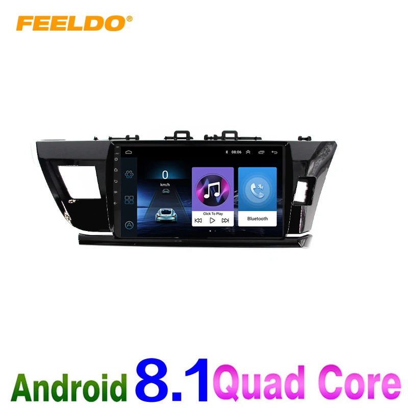 FEELDO 10 дюймов Android 8 1 Автомобильный мультимедийный плеер GPS Navi для toyota Corolla right 2014 2015