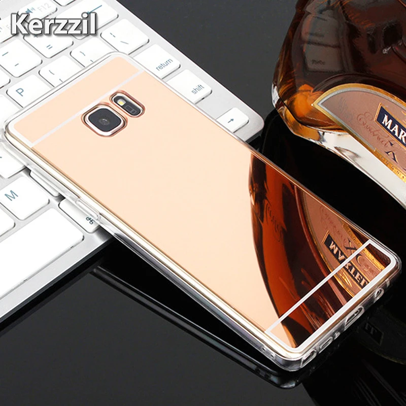 Зеркальный чехол Kerzzil из ТПУ для Samsung Galaxy S7 S6 Edge Note8 J6 J4 J2 Pro S9 S8 A6 A8 Plus 2018 A5 A7 A3 J3 J5 J7 2017