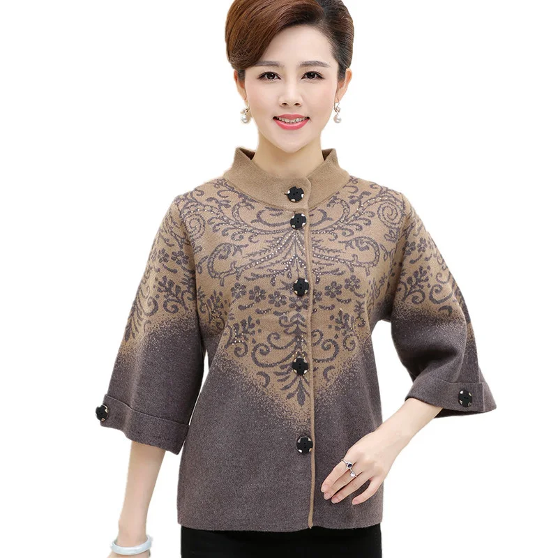 Новинка 2018 модный весенне осенний женский свитер верхняя одежда для мам среднего