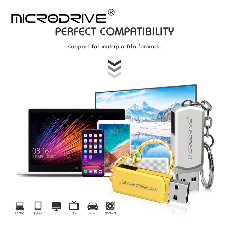 Высокоскоростной флэш-диск 32 Гб серебристый металл 128 USB флеш-накопитель Флешка 8 Гб 16 Гб 64 ГБ флеш-накопитель USB2.0 карта памяти флешка