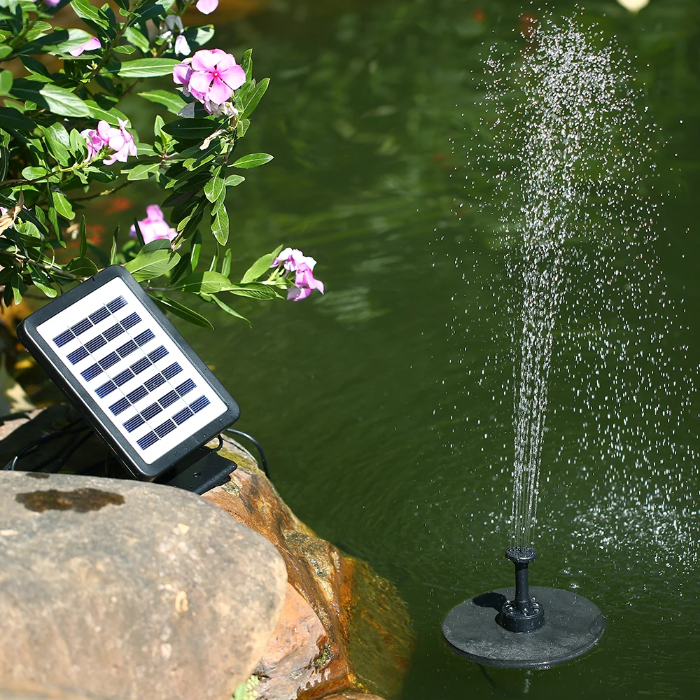 

7V 1,5 W Водяной насос панели солнечных батарей погружной Бесщеточный Водяной насос Комплект Встроенный аккумулятор для хранения светодиодны...