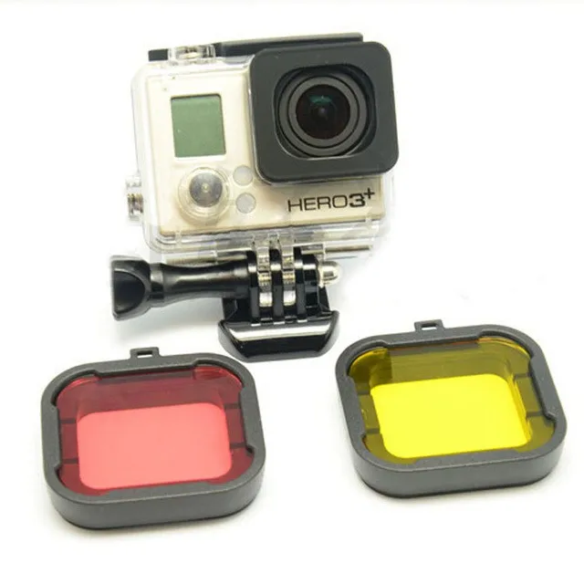 Новинка Аксессуары для Gopro поляризатор красный/желтый фильтр объектива камеры