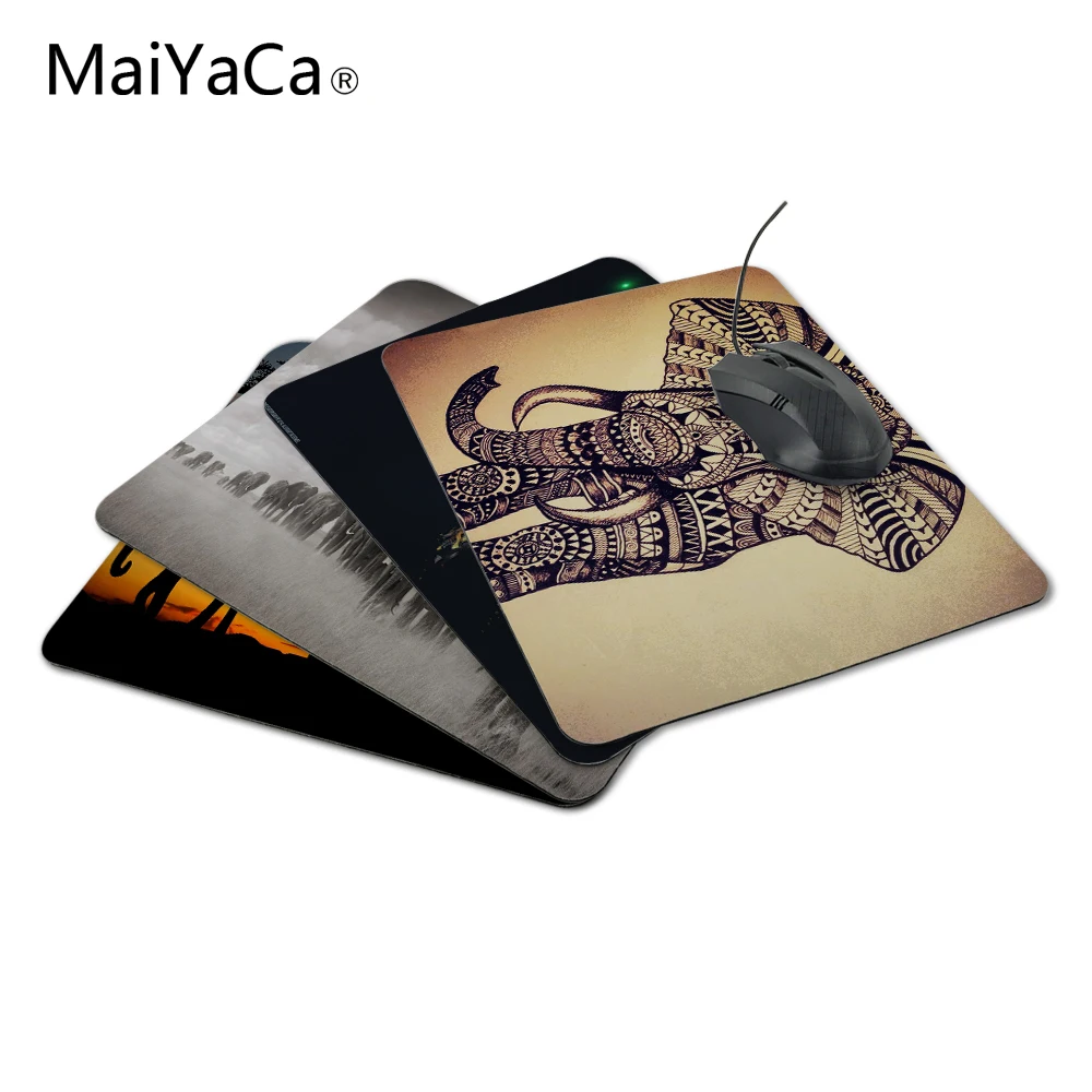 Коврик для мыши MaiYaCa Elephant в винтажном стиле Противоскользящий коврик Optal Me Trackball