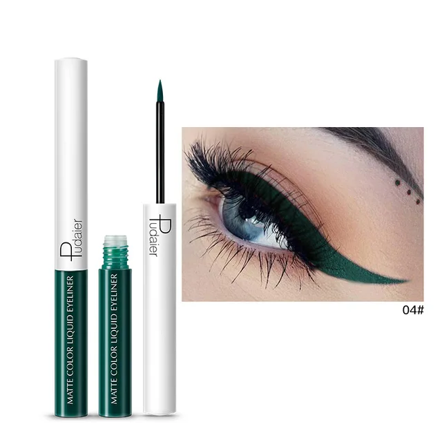 4 Pudaie Shimmer подводки для глаз для Для женщин Make Up легко носить Водонепроницаемый пигмент красный золотой жидкая подводка блеск для век макияж - Цвет: 4