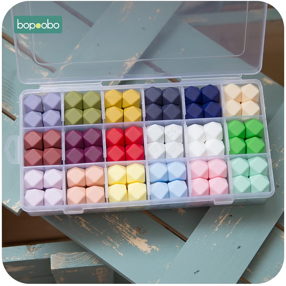 Bopoobo 17 мм силиконовые бусины для кормления аксессуары 10 шт. красочные