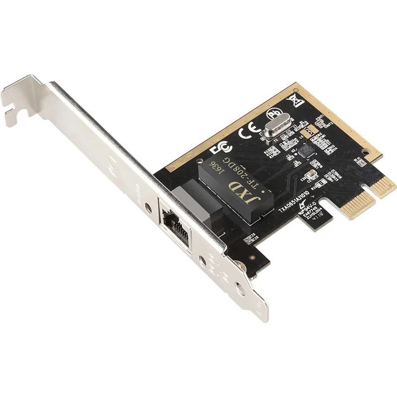 Настольный ПК DIEWU PCI Express гигабитная Lan-карта с Realtek RTL8111H PCIe 1X сетевой адаптер Ethernet