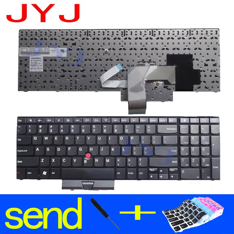 Новая клавиатура для ноутбука IBM ThinkPad E520S E525 E520 отправляется прозрачная защитная