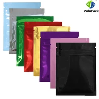 7 5x10cm 3x4 10cm x 15cm set glossy 12 colors heat seal aluminum foil small ziplock bags flat zip lock retail package bag