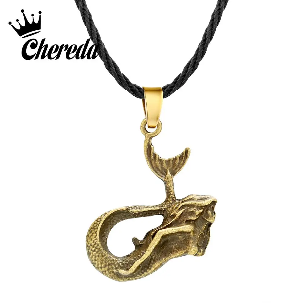 Chereda Shell Подвески Медальоны русалки и ожерелья женский праздничный чокер