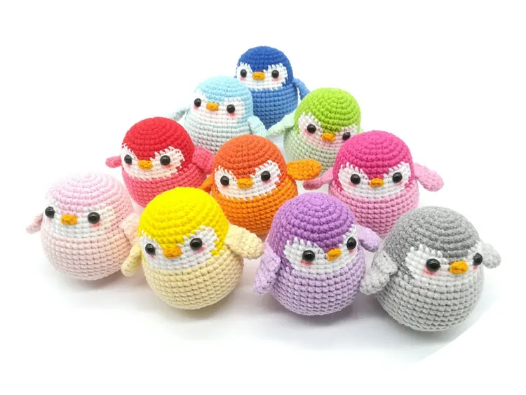 6*6 см маленький пингвин ручной вязки шерстяная кукла кулон крючком Amigurumi Baby