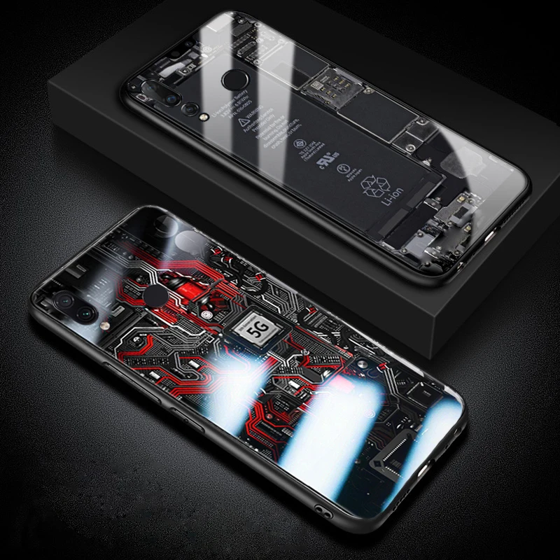 Стеклянный чехол GFAITH Explorer для Honor 8X, чехол из закаленного стекла, силиконовый защитный чехол для Honor 8C Honor 10 Lite Play 7C Honor 20 Lite Honor 20S Honor 9X