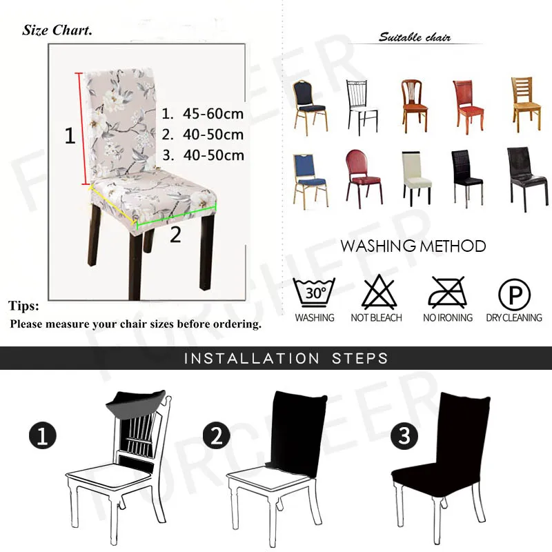 

Mandala Geometic Floral Spandex Elastic Dining Stretch Chair Cover Removable Office Chair Covers Hotel Banquet Chair Seat Case