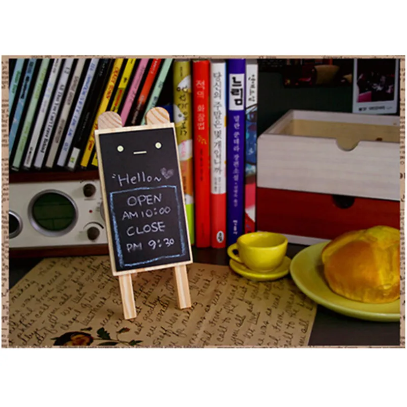 2 шт. мини креативная доска из кроличьего дерева объявлений украшения для дома