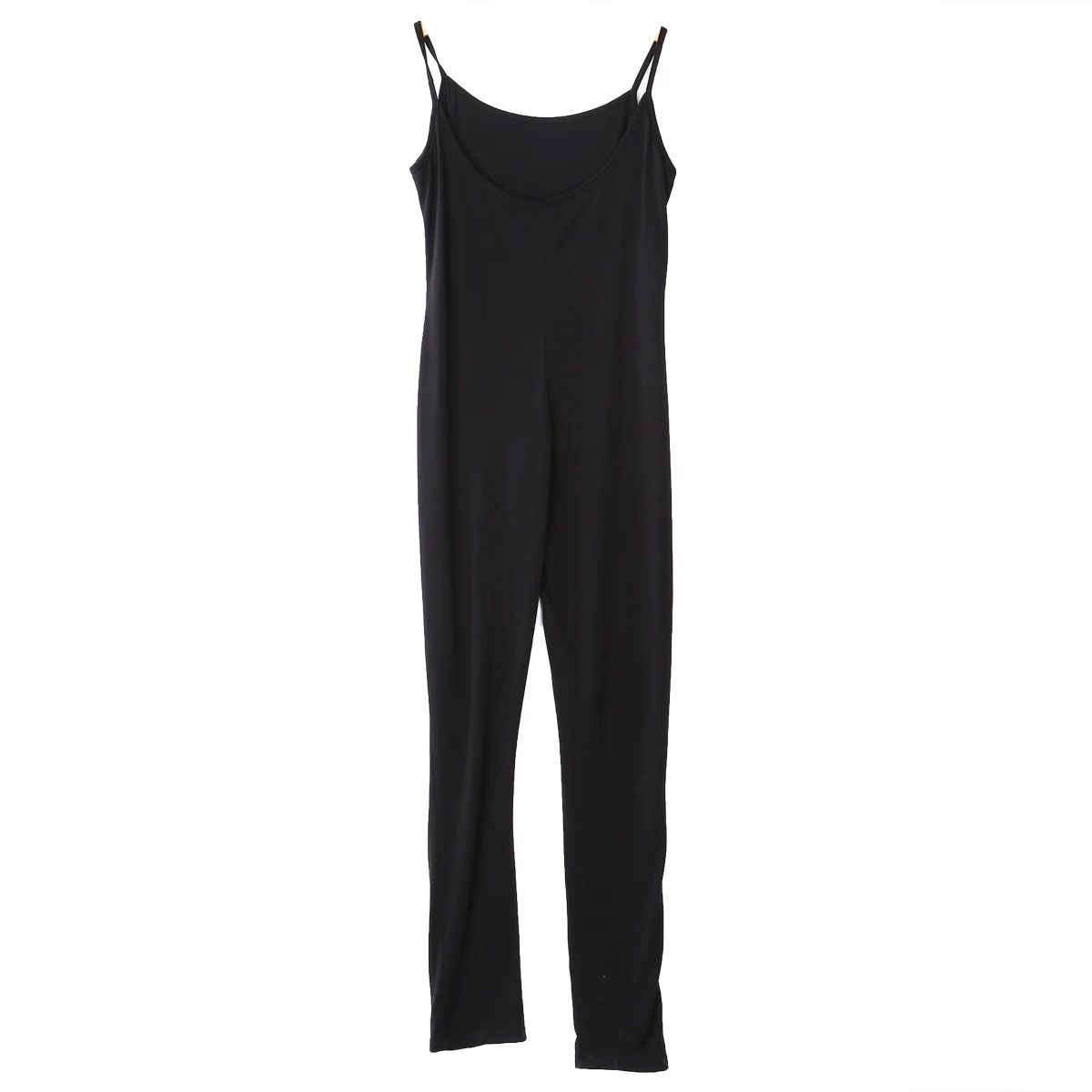 Сексуальный Женский Повседневный однотонный комбинезон без рукавов на тонких