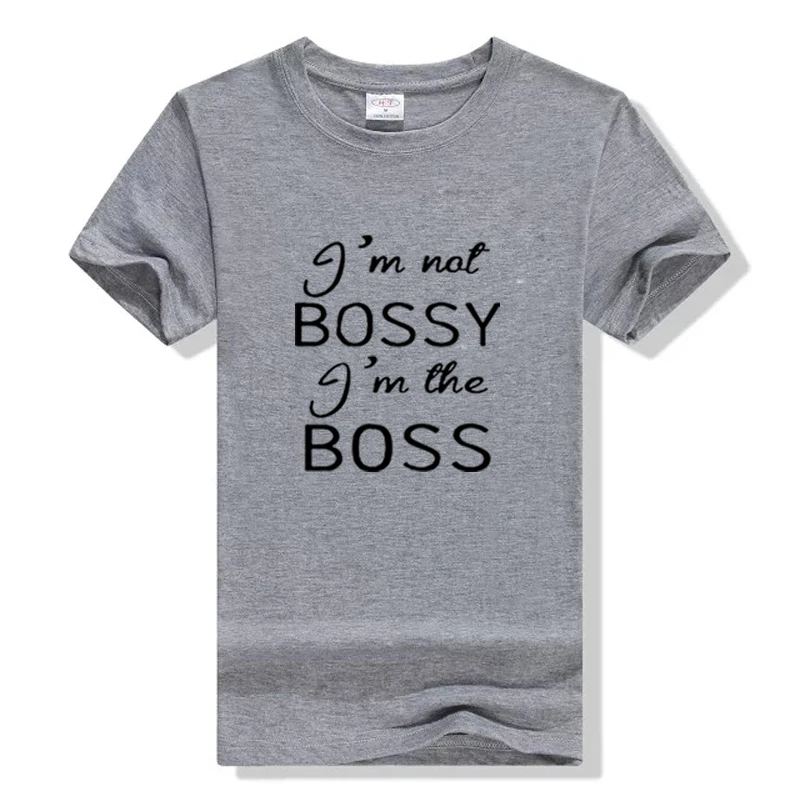 Женская футболка I'm Not Bossy The Boss графическая подарок Tumblr Забавные Рубашки для