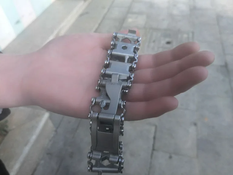 H954 открытый нержавеющей стали Носимых Браслет инструменты многофункциональная отвертка 29 видов функция EDC аварийный гаджет