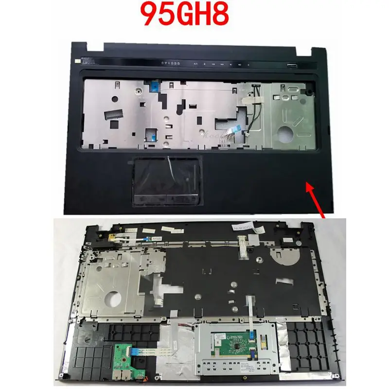GZEELE для DELL Vostro 3700 V3700 Подставка для рук с тачпадом верхняя часть корпуса в сборе 95GH8 095GH8 0 gvgtd клавиатура ободок черный