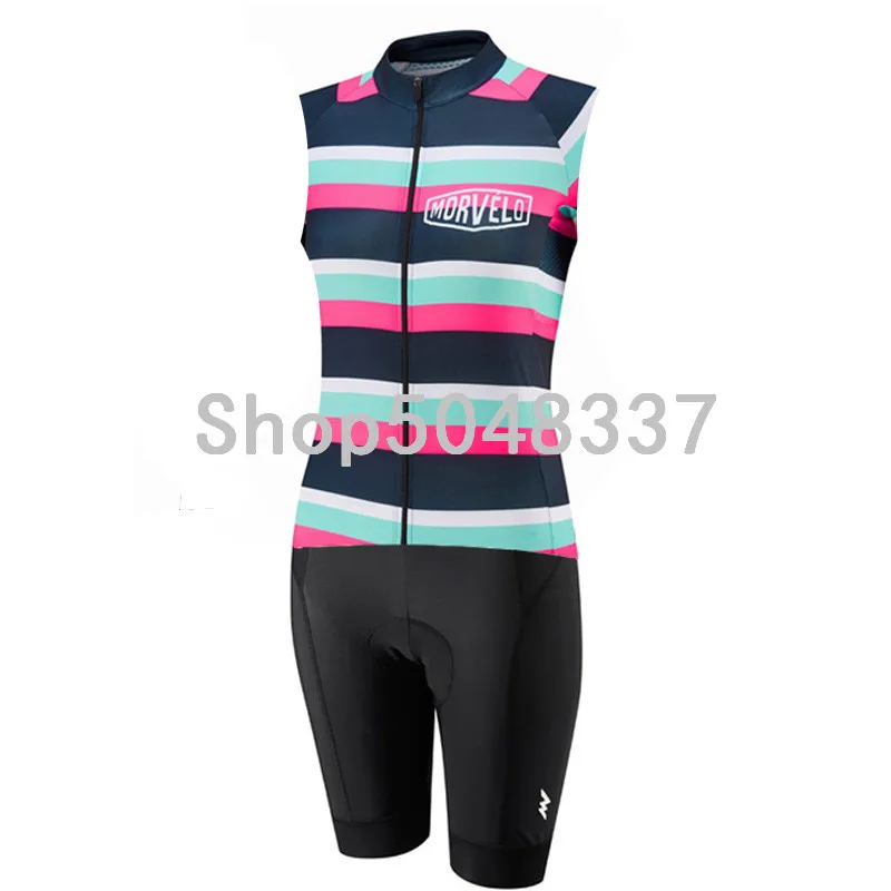 2019 Morvelo триатлонный костюм женский без рукавов Трикотажный жилет Skinsuit комбинезон