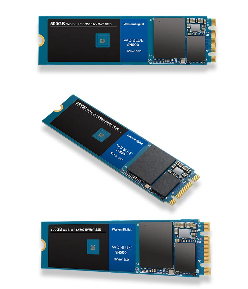 WESTERN DIGITAL WD BULE SN500 250 ГБ 500 ГБ SSD M.2 2280 NVMe PCIe Gen3* 2 TLC Внутренний твердотельный накопитель для ПК ноутбука