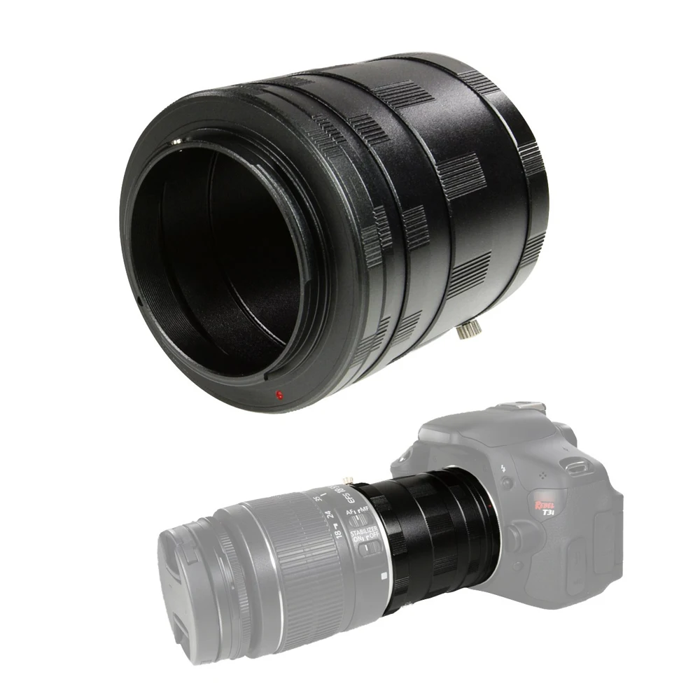 Макроудлинительное кольцо адаптер для Canon EF Mount DSLR SLR 5D III 6D 7D 60D 700D 650D|Адаптеры