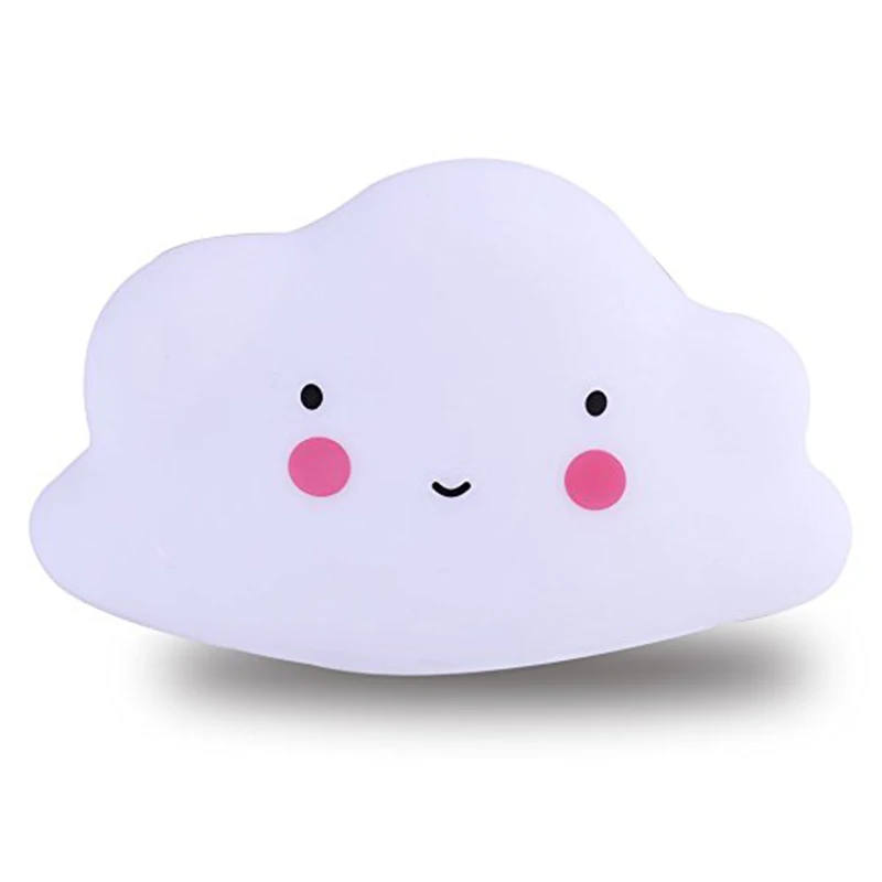 White cloud INS, скандинавский стиль, светящаяся светодиодная лампа, детская игрушка, креативная луна, звезды, солнце, ночник, Настольный светильник, настольные украшения, украшение детской комнаты - Цвет: White cloud