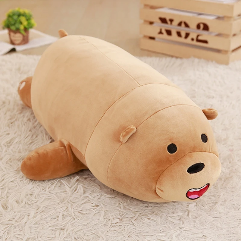 Новая горячая распродажа 50 90 см Kawaii мультяшный коричневый медведь панда три