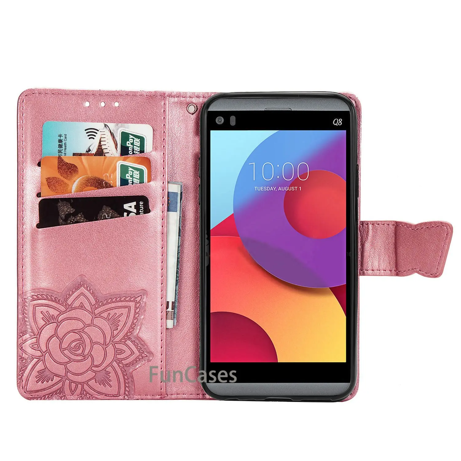 Luxury Flip Wallet PU Leather Smartphone Bags Case For LG Q8 V20 MINI Card Slots Holder Stand Cover Capa | Мобильные телефоны и