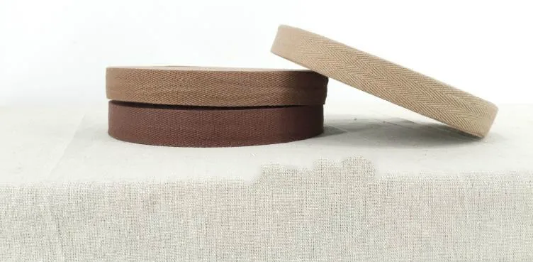 50Yard/Lot Canvas Herringbone Twill Cotton Ribbon Tape 2.5CM Webbing Bias Binding Lace Belts Straps For DIY Bag Craft Material | Дом и сад