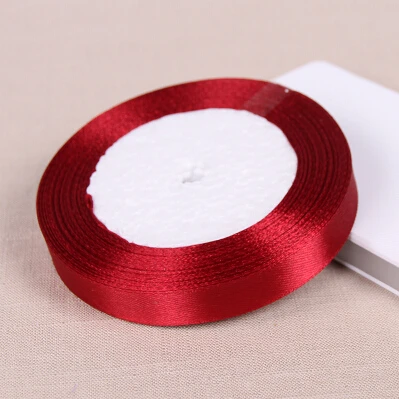 Free shipping (25 yards) Satin Ribbon Wedding Party Festive Decaration Christmas Gift Ribbons DIY Sewing Garment Accessories | Дом и сад