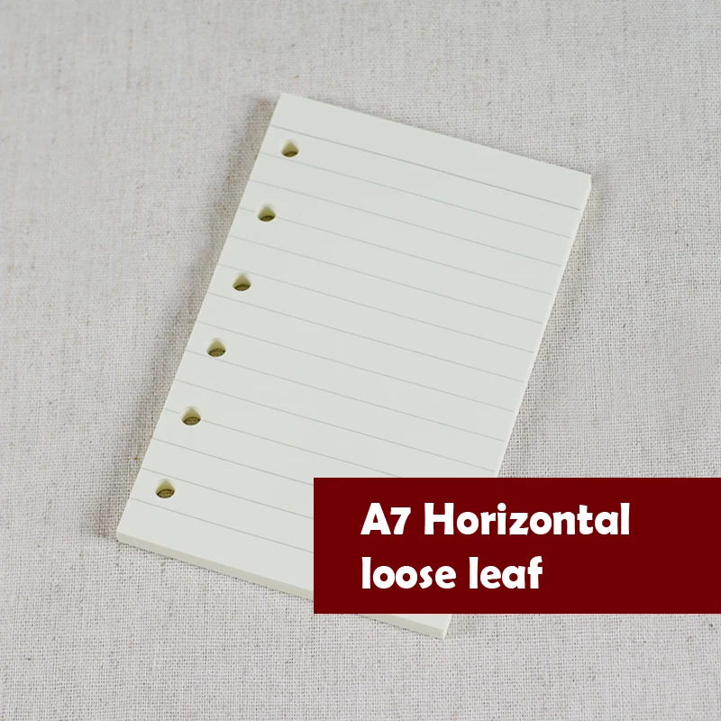 

A7 Loose-Leaf Notebook Refill Spiral Binder Planner Inner Page Inside Paper Dairy Weekly Monthly Plan To do Line Dot grid