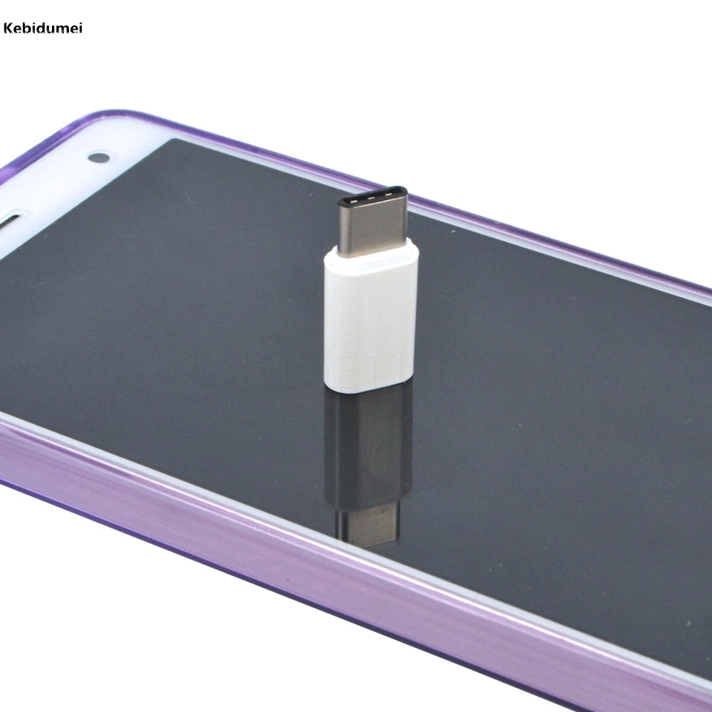 Kebidumei мобильный телефон USB 3 1 Type C папа к Micro 2 0 Женский 5 контактный адаптер для