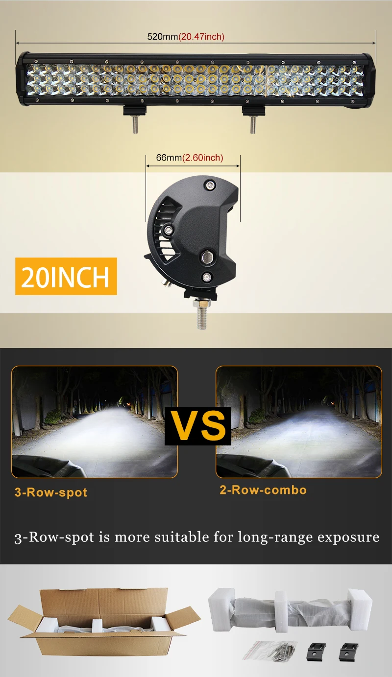 CO светильник 20 дюймов 4X4 адвокатского сословия СИД 7D 252W 12V 24V Прямой Светодиодный точечный светильник для внедорожник Авто трактор Atv Lada Niva внедорожные фары для джипа Wrangler