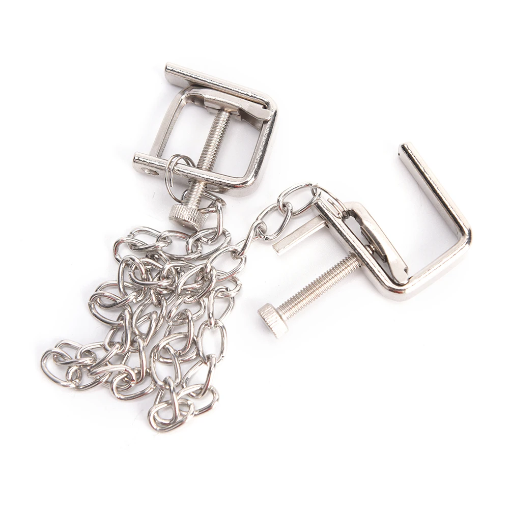 Stainless Steel Breast Stimulator Nipple Clips Metal Chain Clamps Sex Flirt Toys Adult Product Couple Game For Lovers | Красота и
