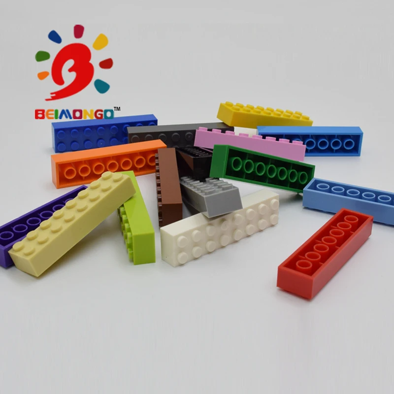 Бесплатная доставка! Строительные блоки BEIMONGO 2x8 60 шт. пикселей Развивающие и