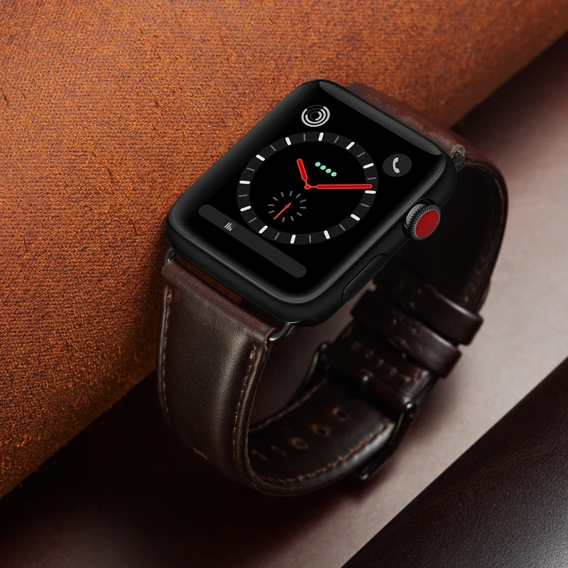 Мужские Кожаные Ремешки для наручных часов, ремешок для Apple Watch 4 44 мм, браслет VIOTOO, мужской кожаный ремешок для iwatch