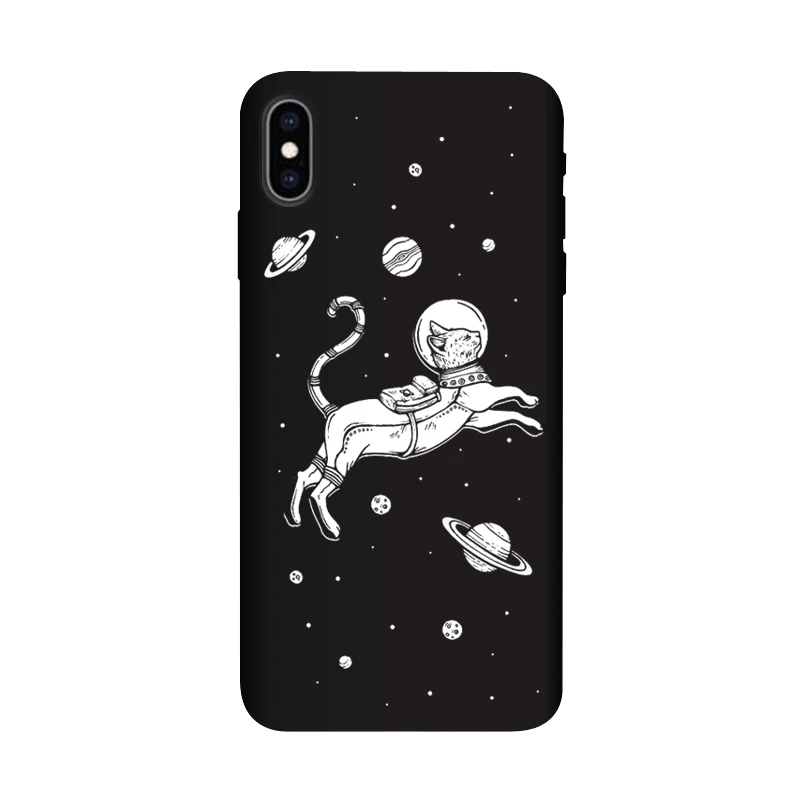 Силиконовый чехол QAQsam для iPhone XR XS MAX X 10 Матовые чехлы телефонов с рисунком iPhone7 8 6 6S