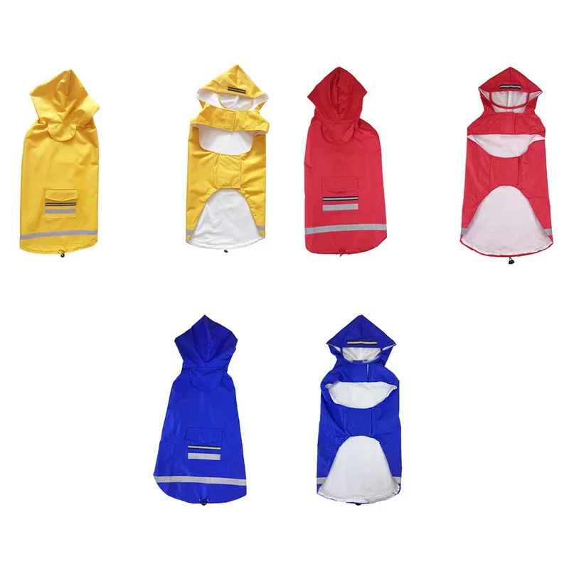 Дождевик для большой собаки водонепроницаемая одежда пальто улицы дождевик