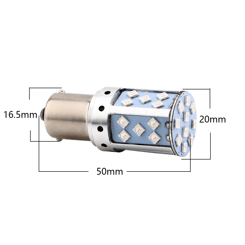 YM E-Bright 20 шт. 1156 P21W BA15S PY21W BAU15S LED Canbus 3030 35 светодиодный s поворотники автомобиля без