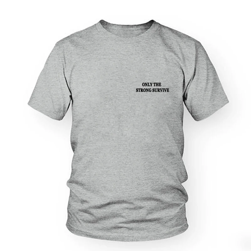 Женская футболка с надписью Only The Strong Survive модные футболки Passion Tees 90s повседневные