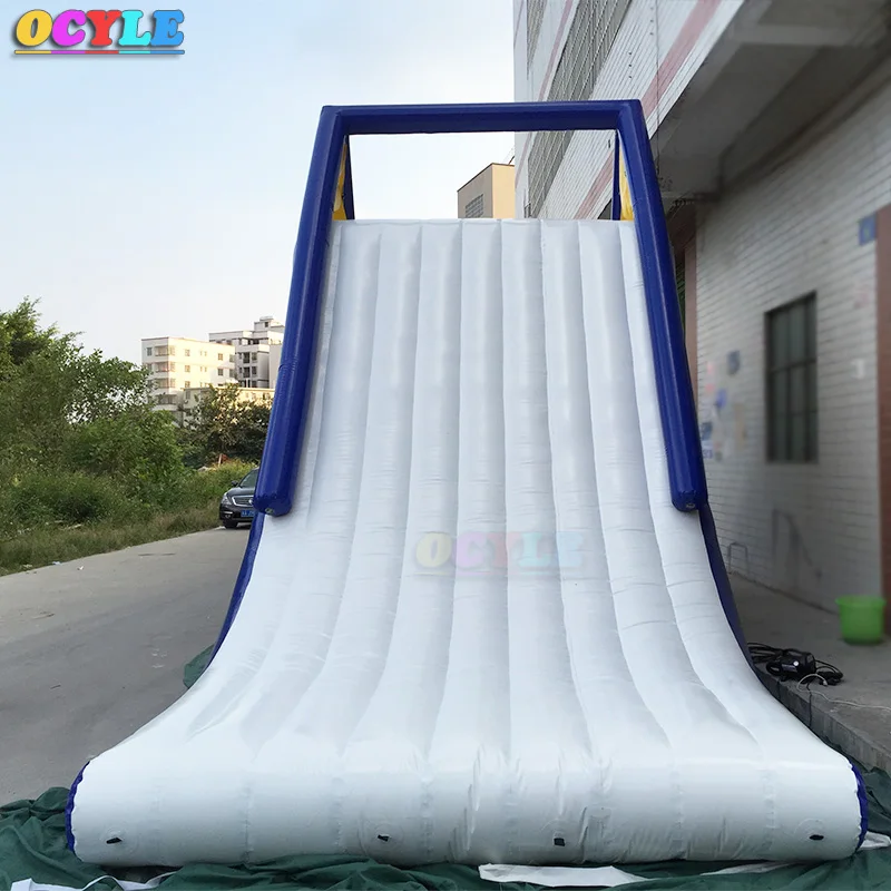 

Free shipping Commercial Outdoor Giant Cheap Water Park Inflatable Slide Water Inflatable Climbing Floating Slide with factory