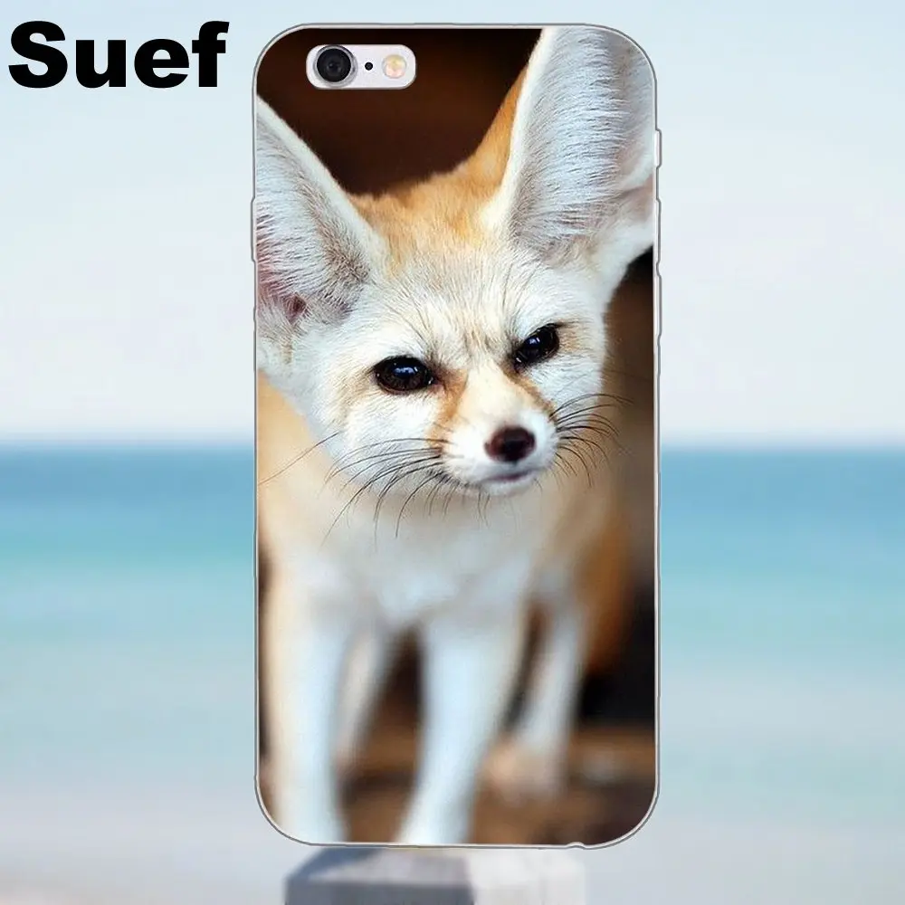 Suef Fennec Fox Мягкий ТПУ чехол для iPhone 4 4S 5 5S 5C SE 6 6S 7 8 Plus X Galaxy J1 J3 J5 J7 A3 A5 2016 2017|case for iphone|case