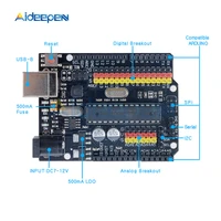 for arduino r3 plus sensor io atmega328p atmega16u2 expansion multifunctional microcontroller development board spi iic one