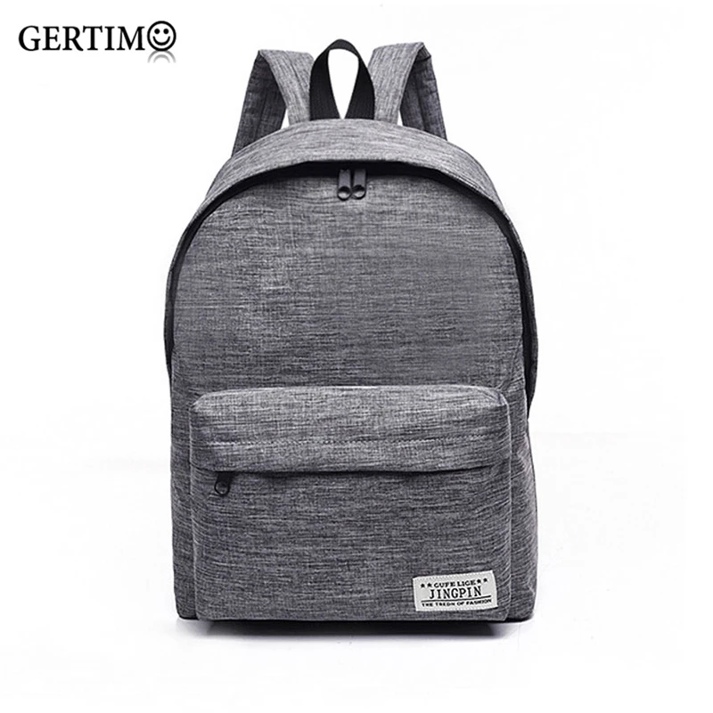 Men /Women Canvas Backpack College Bagback School Bags For Teenager Boy Girls Laptop Travel Backpacks Mochila 2018 Rucksacks